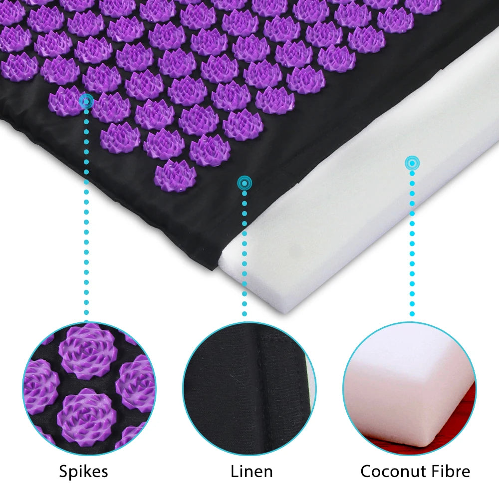 Acupressure Mat & Cushion Set