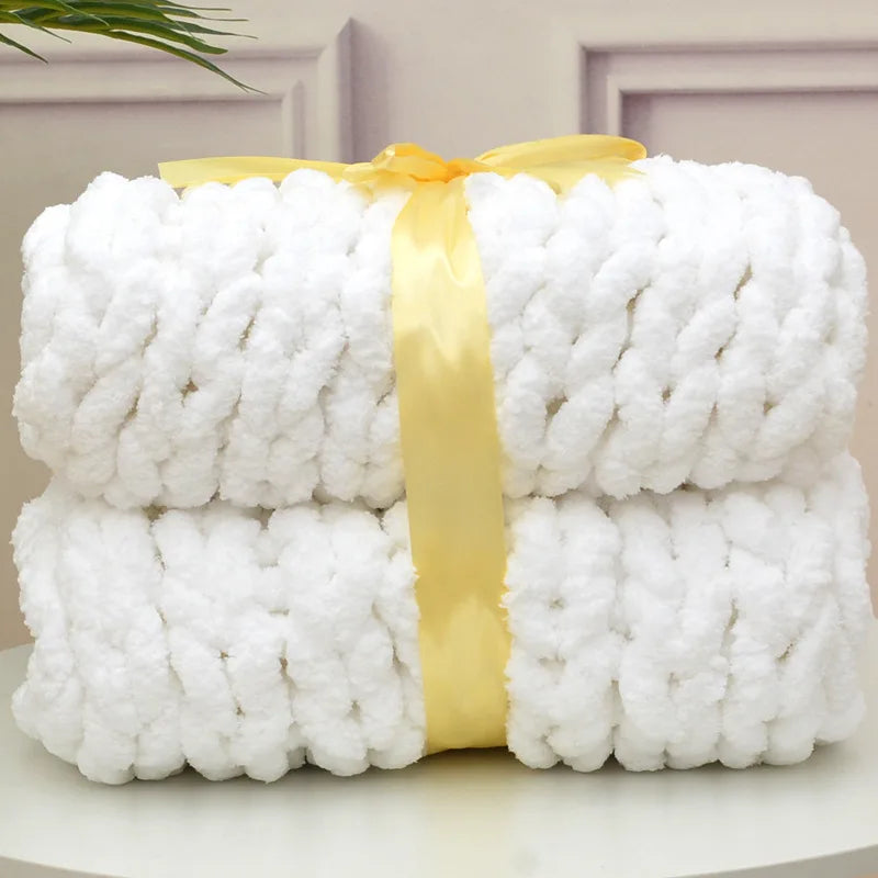 Chunky Knit Chenille Blanket