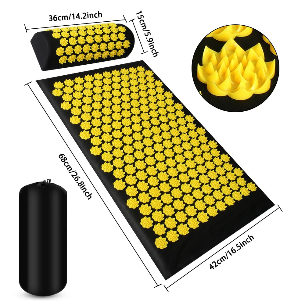 Acupressure Mat & Cushion Set