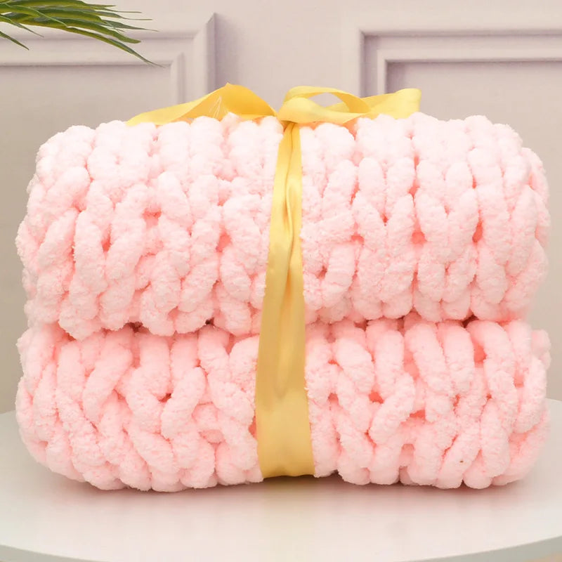 Chunky Knit Chenille Blanket