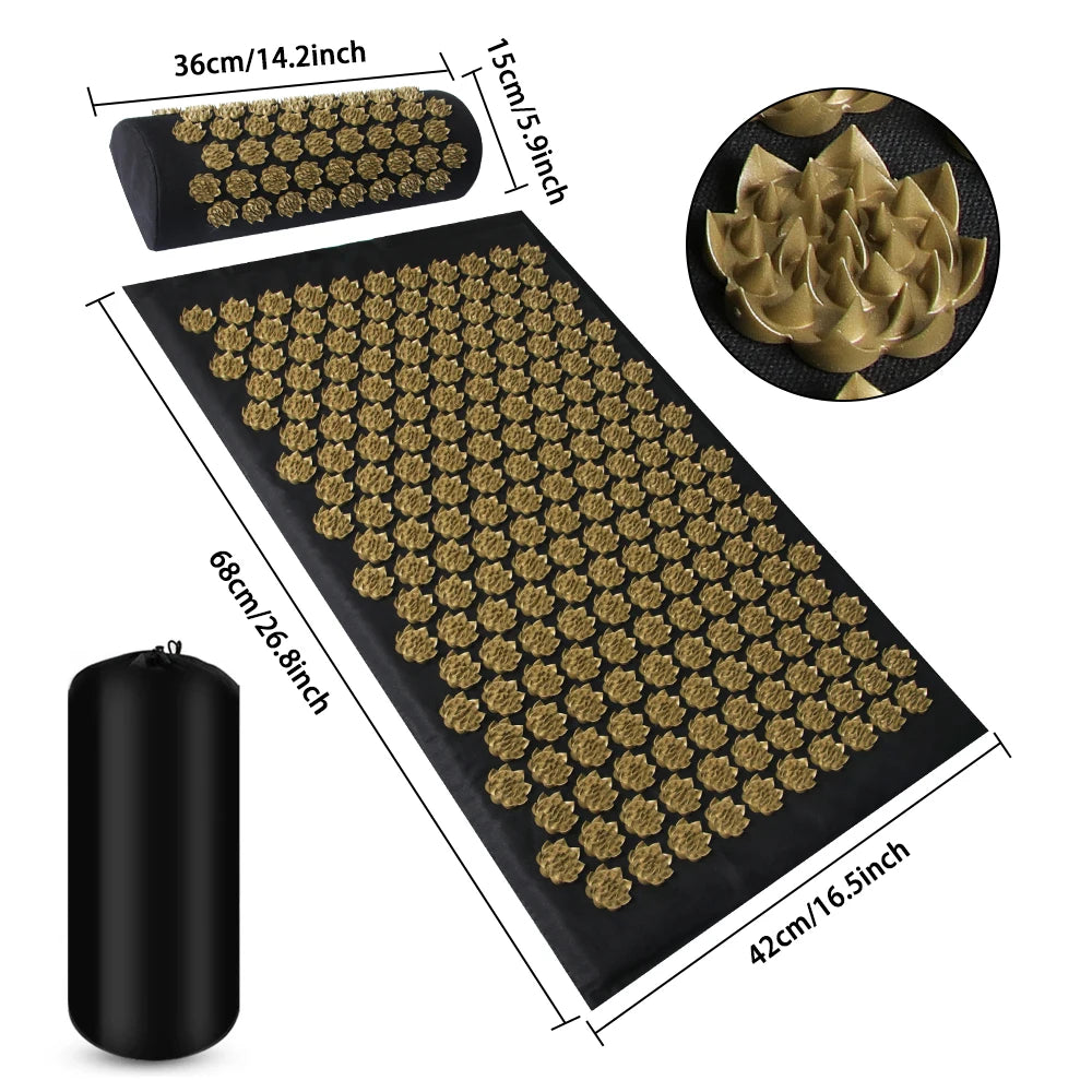 Acupressure Mat & Cushion Set